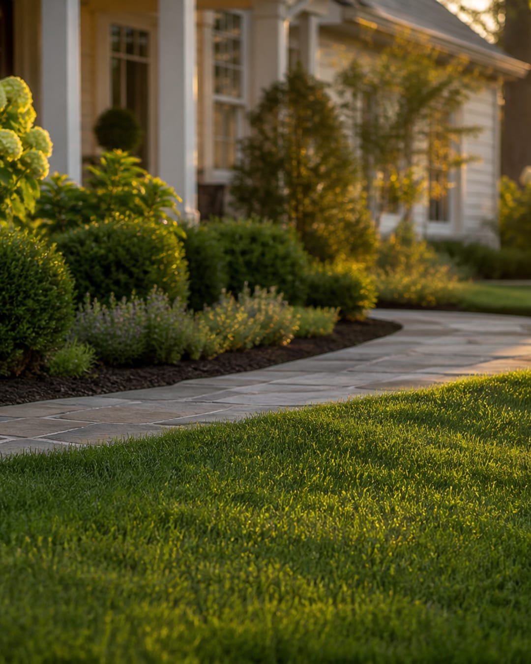 Mica Social post for a lawn and landscape company in New Hampshire